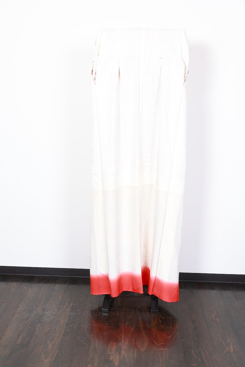 Kids girl Japanese kimono used <Yotsumi>  silk 100% /B48