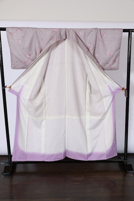 Japanese kimono used(komom)tetoron SizeM/A450