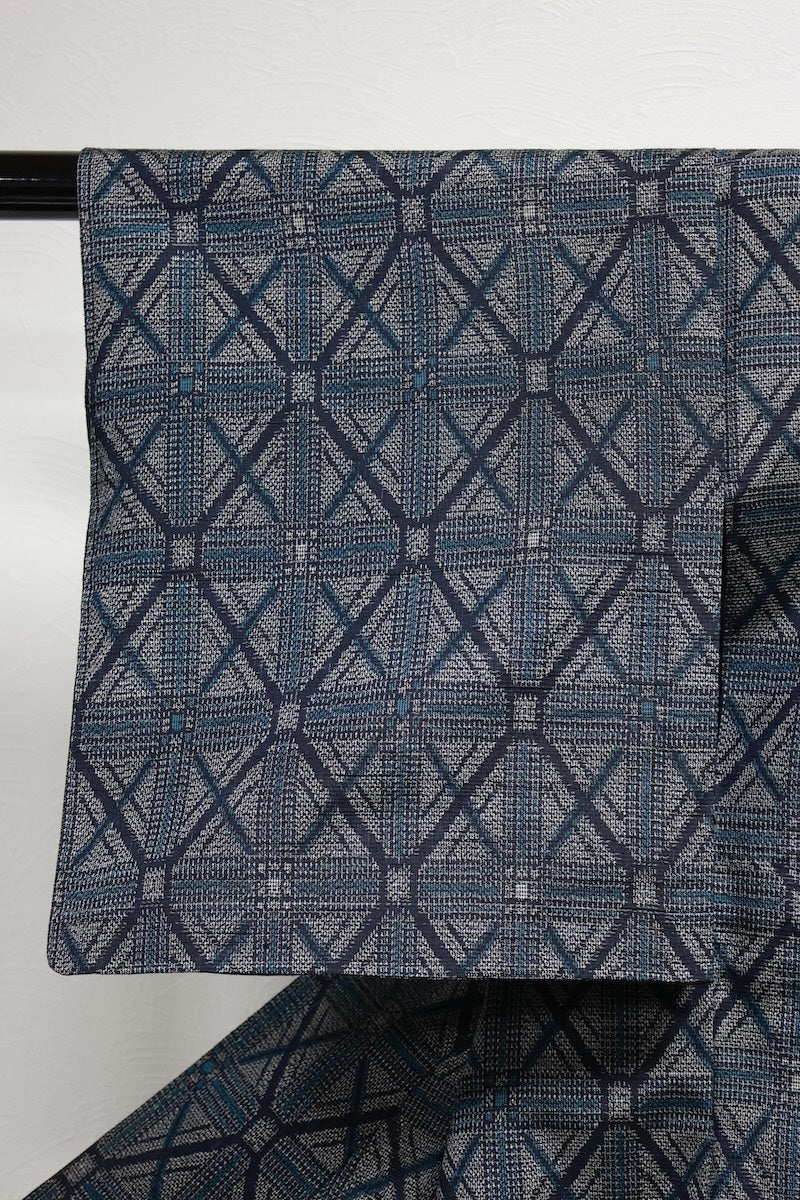 Tsumugi kimono indigo /R571