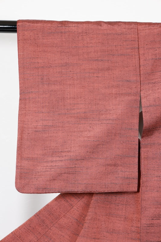 Japanese kimono used <Tsumugi> Msize  silk 100% /T113