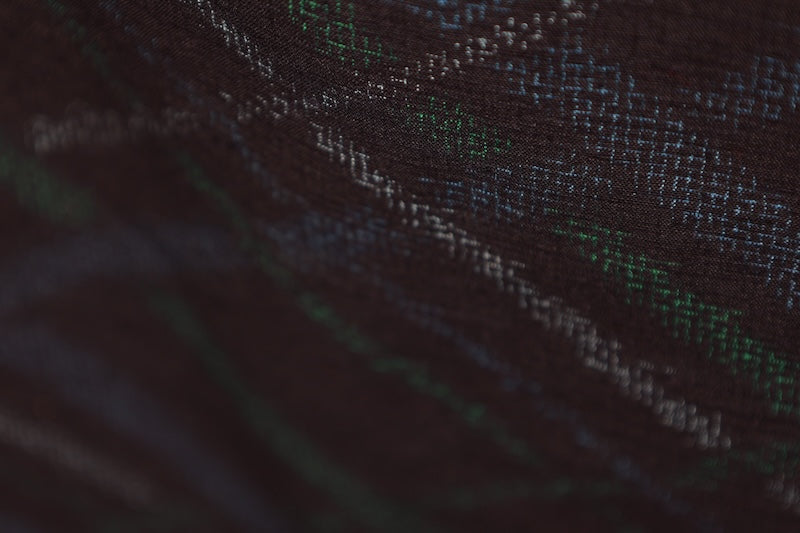 Japanese kimono used <Tsumugi> Ssize  silk 100% /T114