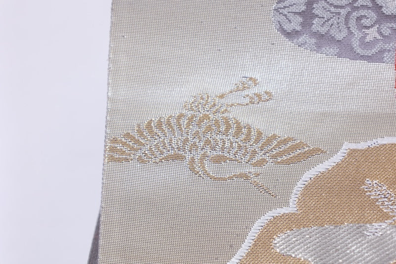 Japanese used sash belt (Fukuro-obi) 100% silk  /B1170