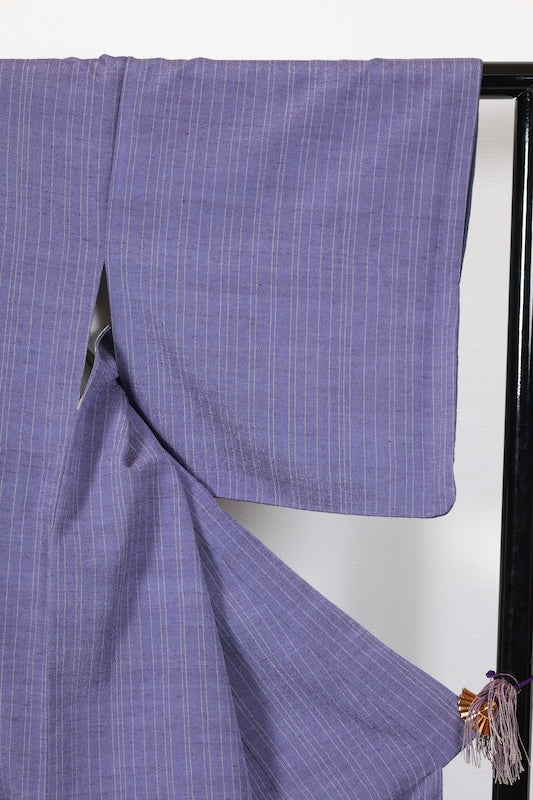Japanese kimono used <Tsumugi> Msize  silk 100% /T115