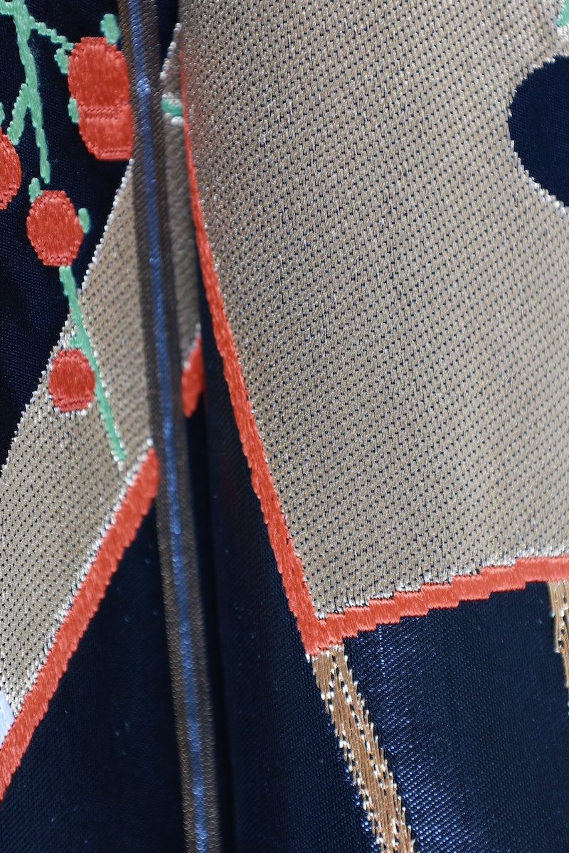 Japanese used sash belt (Fukuro-obi) 100% silk  /B1169