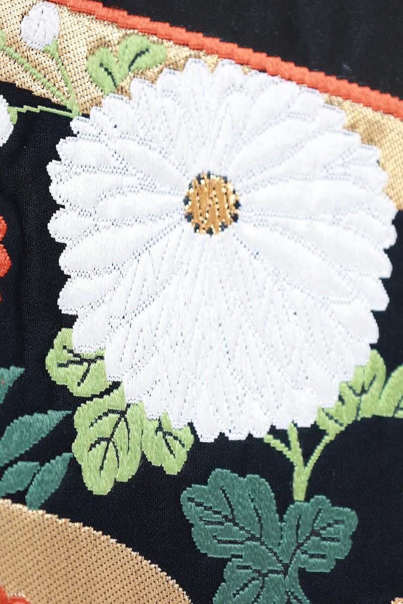 Japanese used sash belt (Fukuro-obi) 100% silk  /B1169