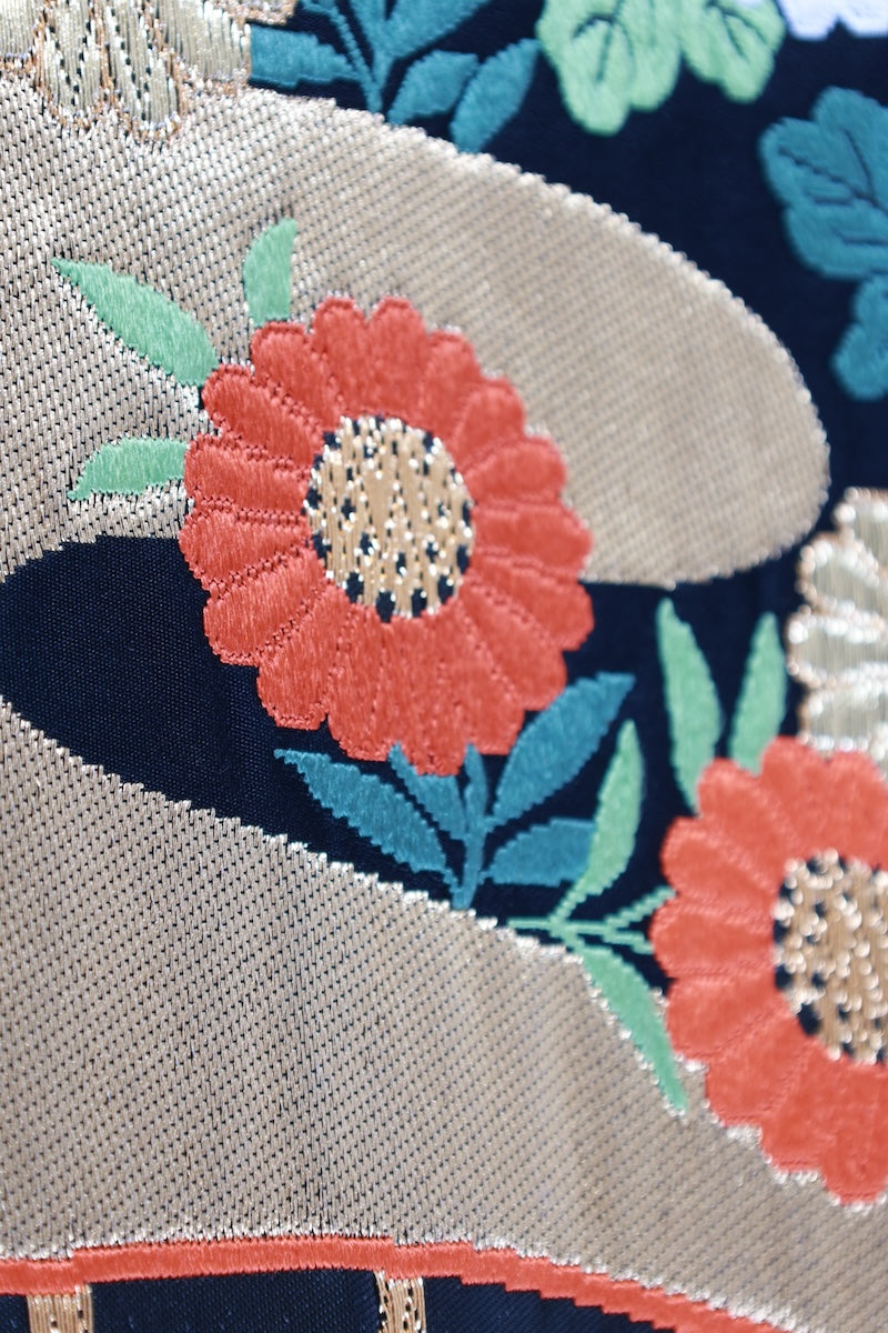 Japanese used sash belt (Fukuro-obi) 100% silk  /B1169