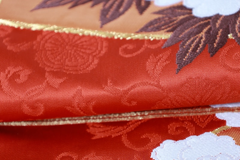 Japanese used sash belt (Fukuro-obi) 100% silk  /B1168