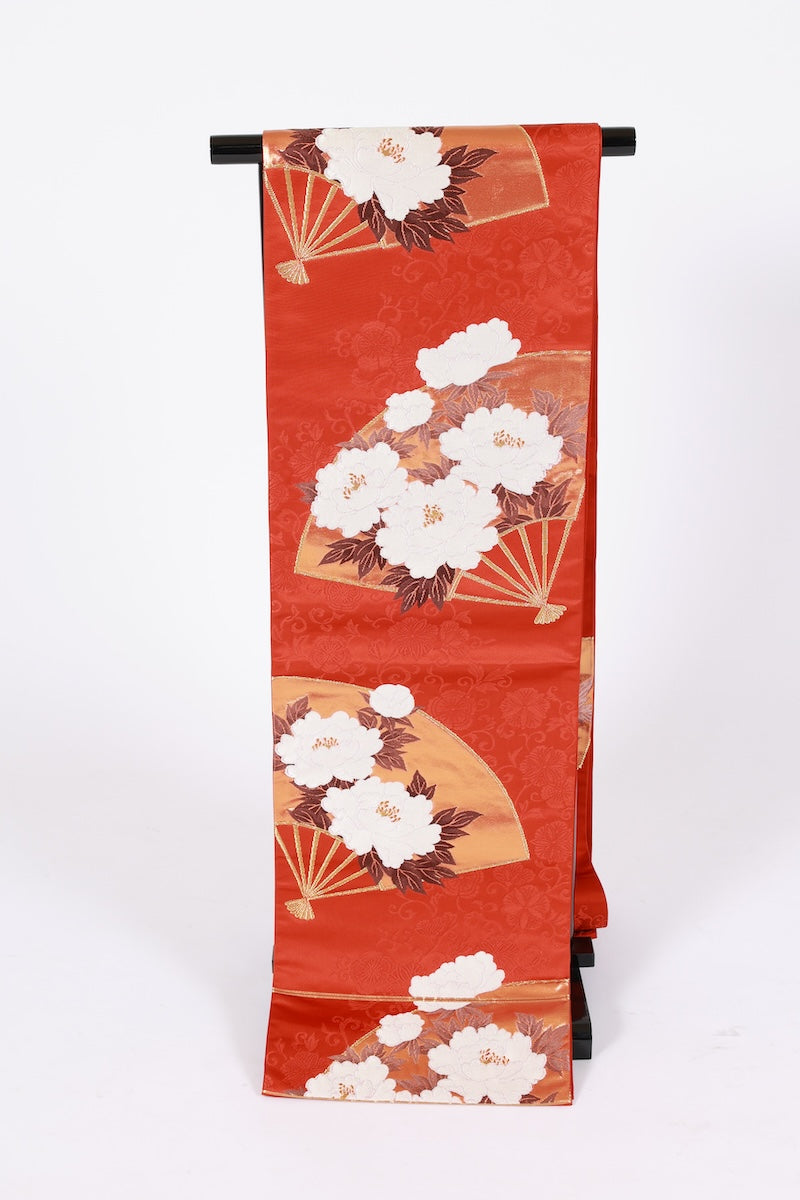 Japanese used sash belt (Fukuro-obi) 100% silk  /B1168