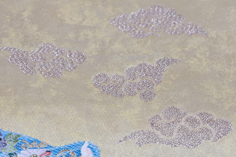 Japanese used sash belt (Fukuro-obi) 100% silk  /B1167