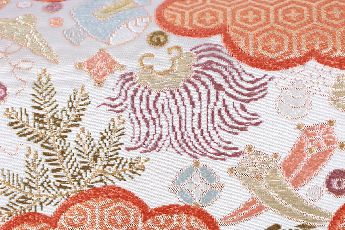 Japanese used sash belt (Fukuro-obi) 100% silk  /B1167