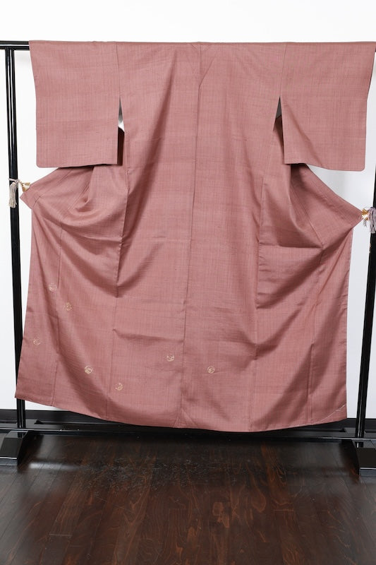 Japanese kimono used <houmongi> Msize  silk 100% /T117