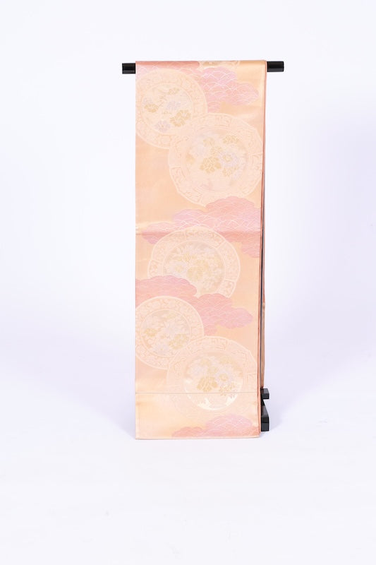 Japanese used sash belt (Fukuro-obi) 100% silk  /B1166