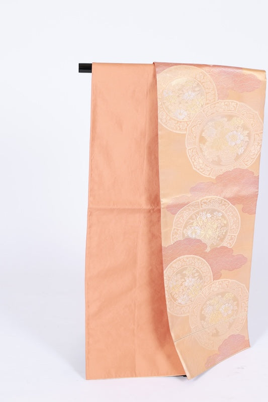 Japanese used sash belt (Fukuro-obi) 100% silk  /B1166