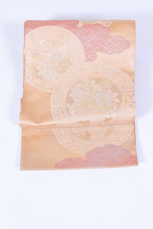 Japanese used sash belt (Fukuro-obi) 100% silk  /B1166