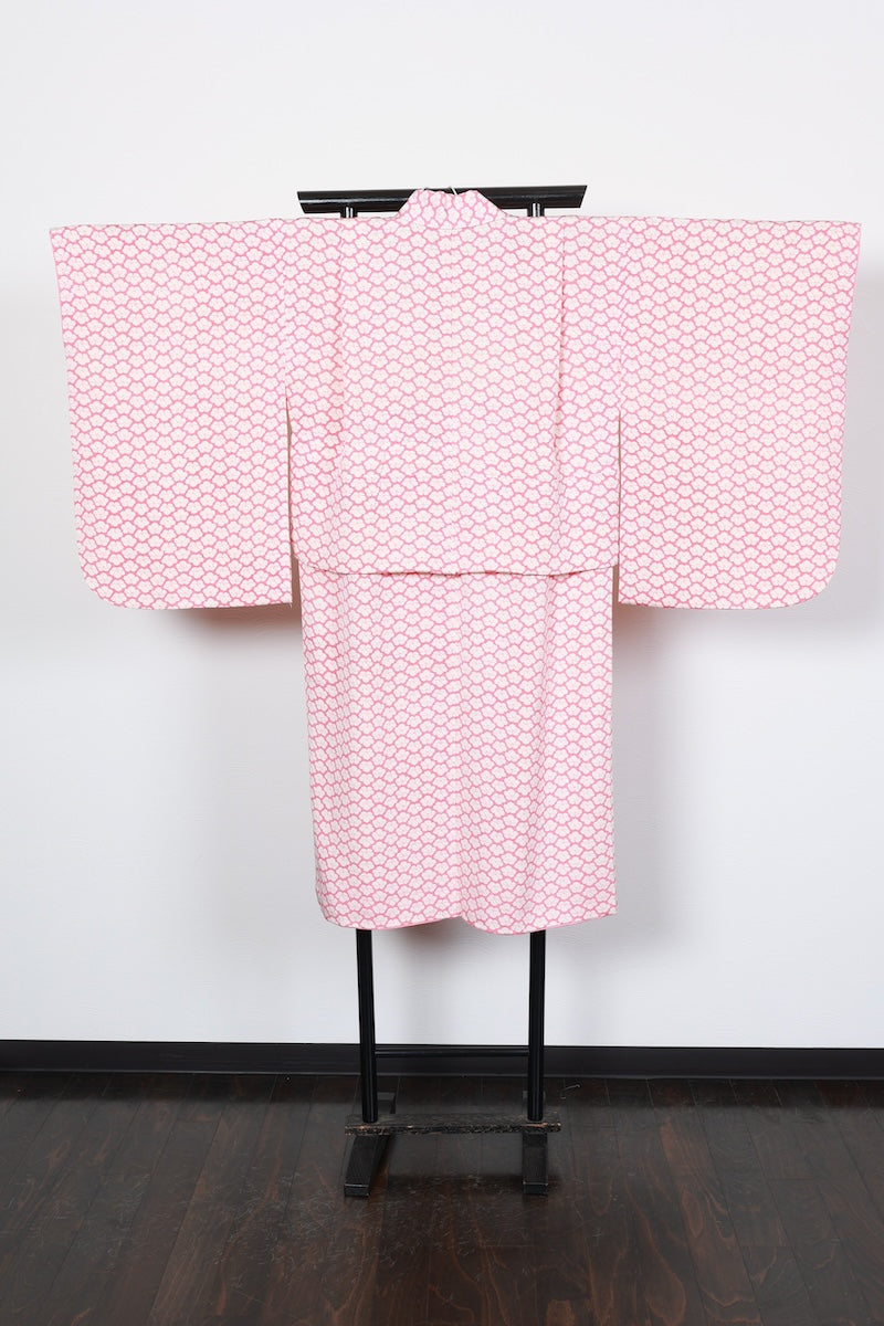 Kids girl Japanese kimono used <Yotsumi>  silk 100% /B42
