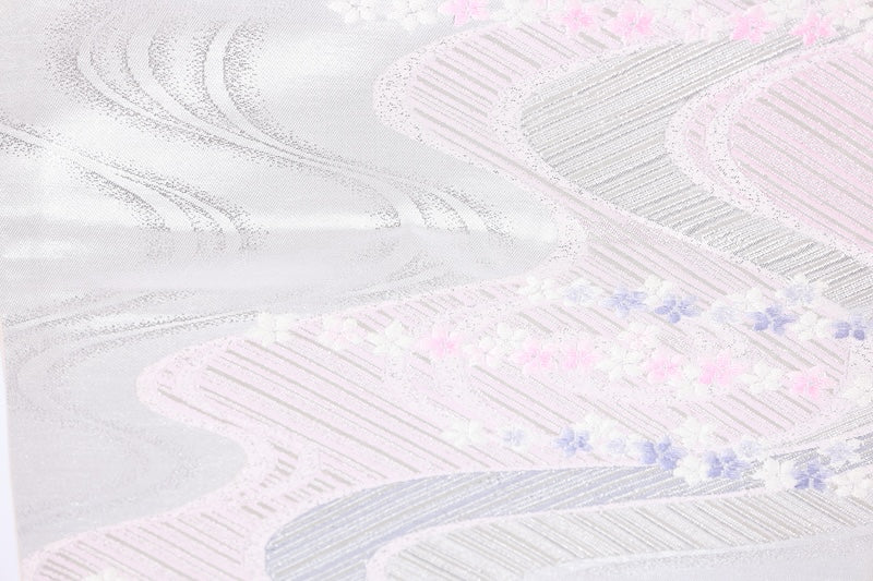 Japanese used sash belt (fukuro-obi) 100% silk  /B1162