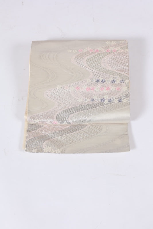 Japanese used sash belt (fukuro-obi) 100% silk  /B1162