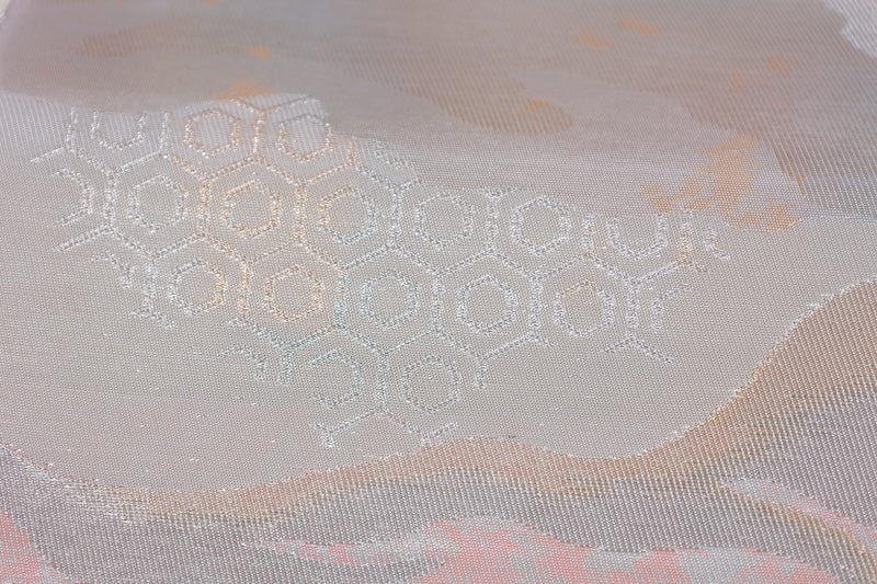 Japanese used sash belt (Fukuro-obi) 100% silk  /B1161