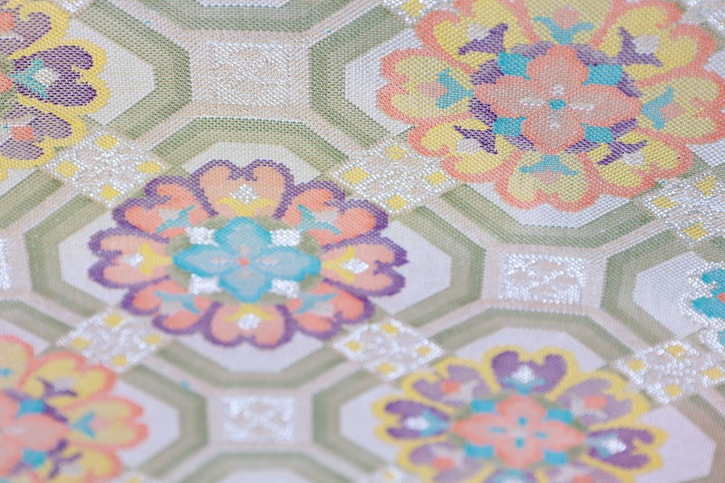 Japanese used sash belt (hukuro-obi) 100% silk  /B1160