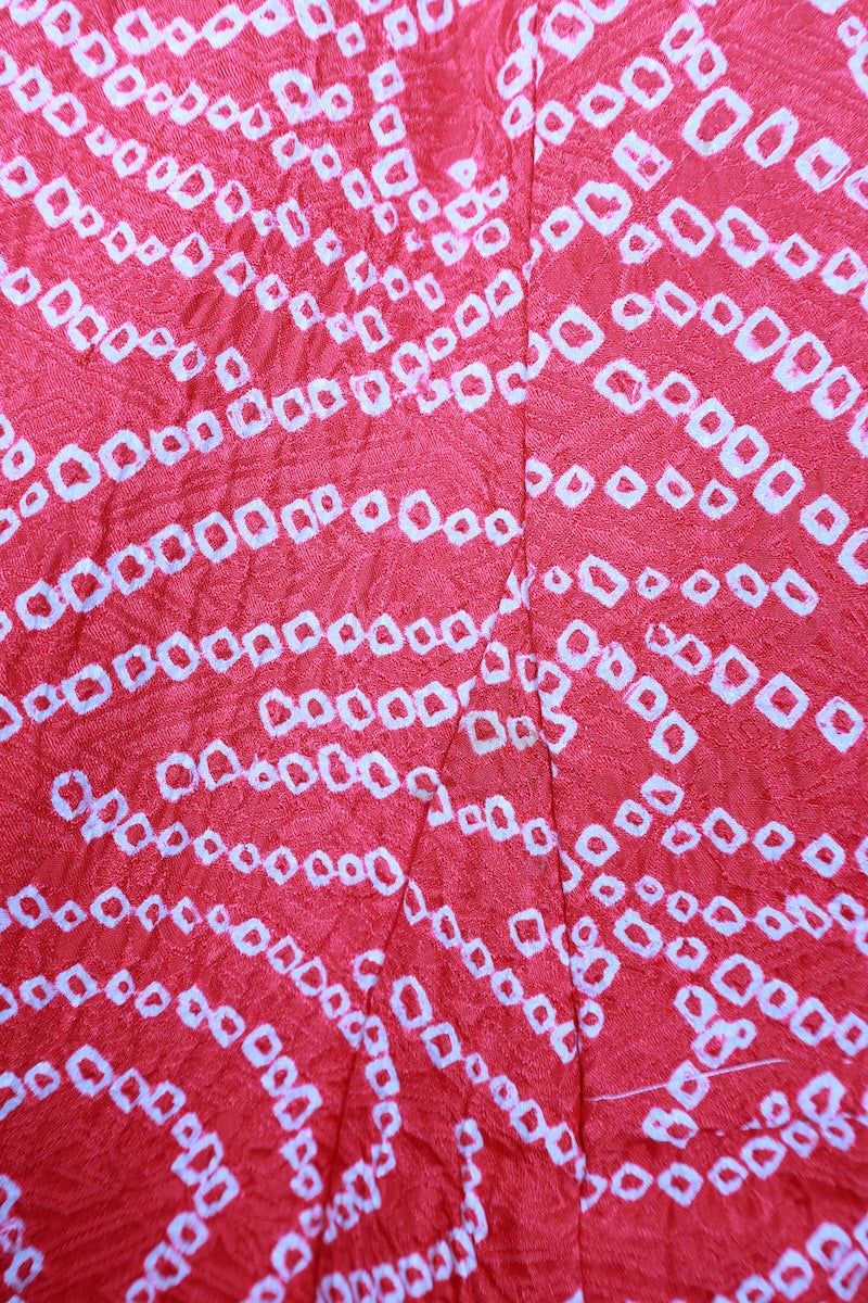 Kids girl Japanese kimono used <Yotsumi>  silk 100% /B40