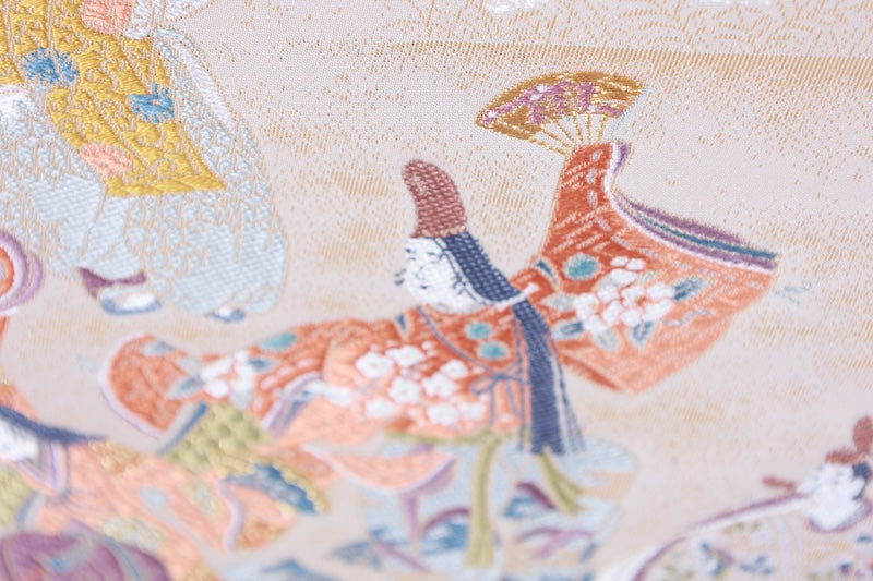 Japanese used sash belt (hukuro-obi) 100% silk  /B1158