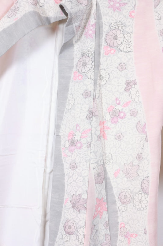 Japanese kimono used <Tsumugi> Lsize  silk 100% /T120
