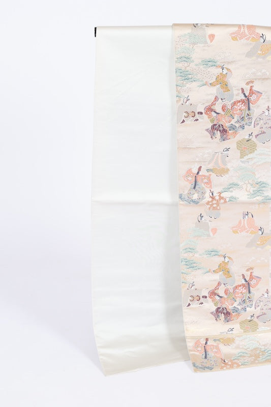 Japanese used sash belt (hukuro-obi) 100% silk  /B1158