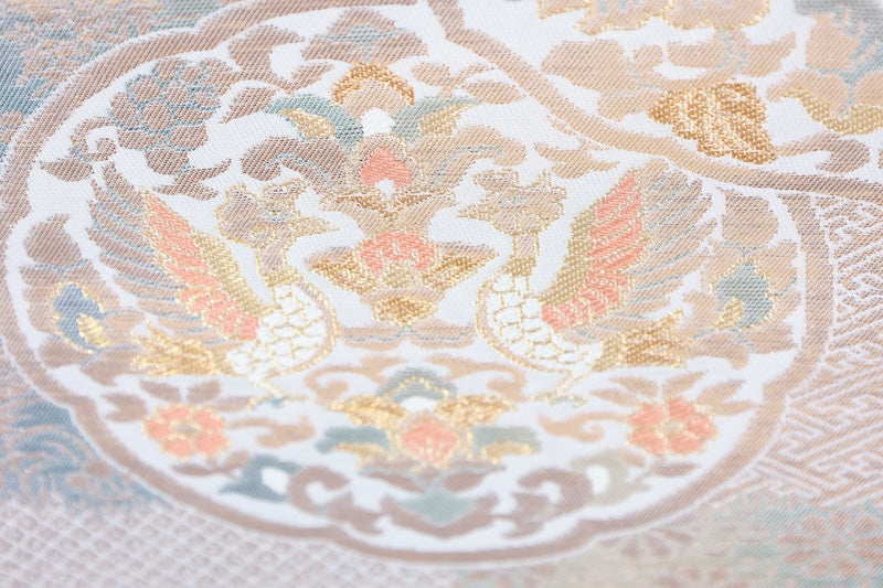 Japanese used sash belt (hukuro-obi) 100% silk  /B1157