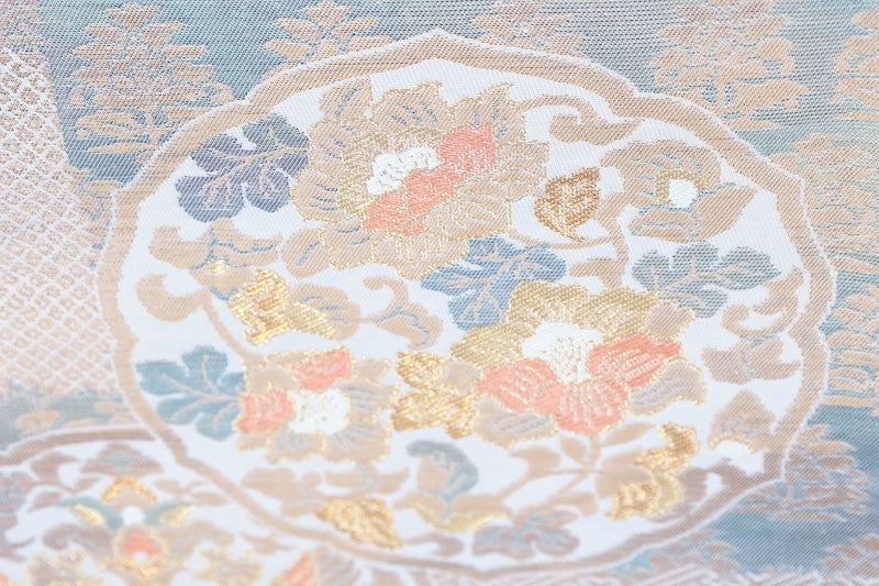 Japanese used sash belt (hukuro-obi) 100% silk  /B1157