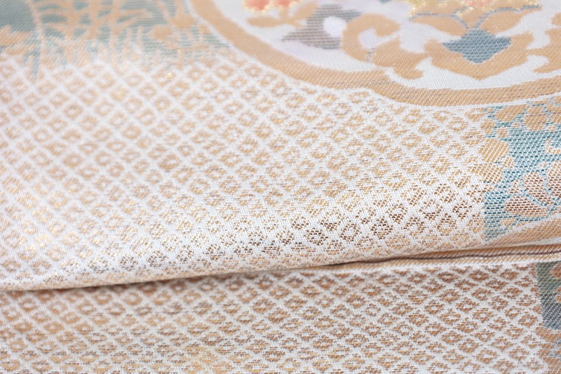 Japanese used sash belt (hukuro-obi) 100% silk  /B1157