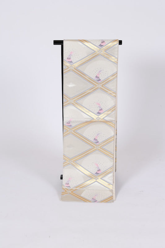 Japanese used sash belt (hukuro-obi) 100% silk  /B1156