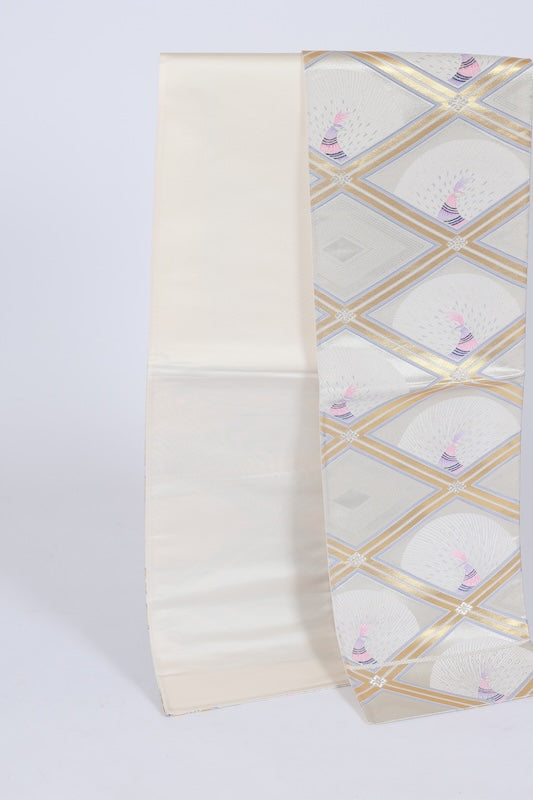 Japanese used sash belt (hukuro-obi) 100% silk  /B1156