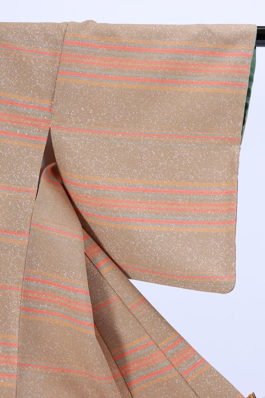 Japanese kimono used(Komon)Msize 100%tetoronA023