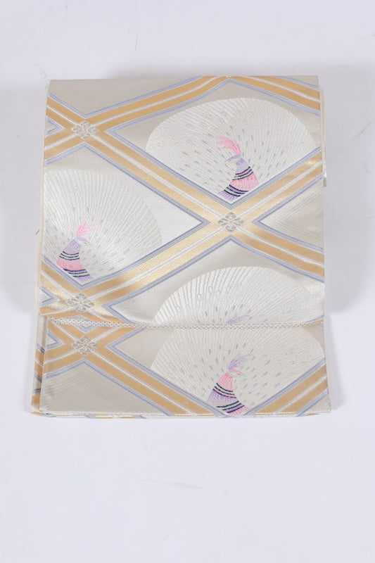 Japanese used sash belt (hukuro-obi) 100% silk  /B1156