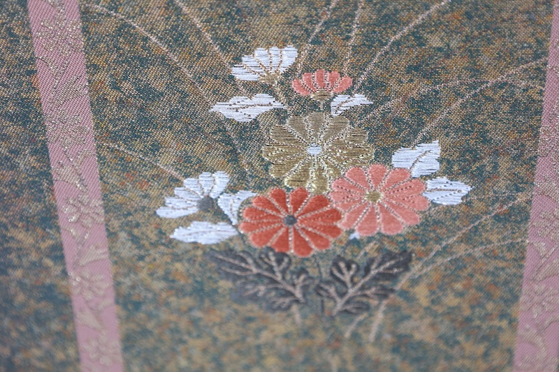 Japanese used sash belt (hukuro-obi) 100% silk  /B1155