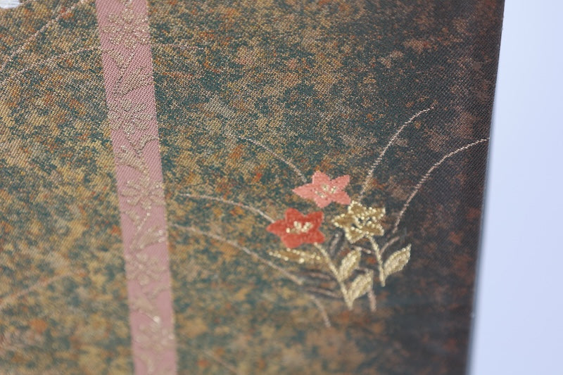 Japanese used sash belt (hukuro-obi) 100% silk  /B1155