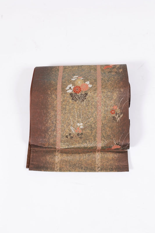 Japanese used sash belt (hukuro-obi) 100% silk  /B1155