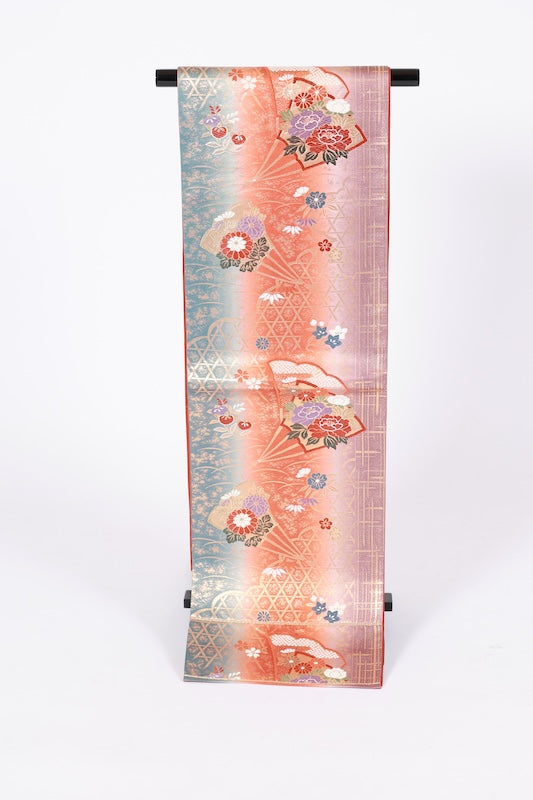 Japanese used sash belt (hukuro-obi) 100% silk  /B1154