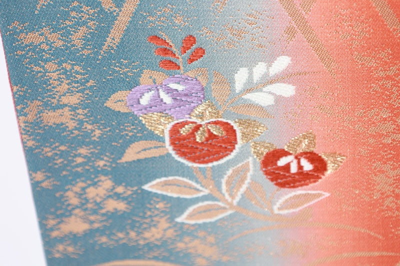 Japanese used sash belt (hukuro-obi) 100% silk  /B1154