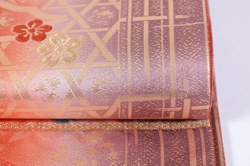 Japanese used sash belt (hukuro-obi) 100% silk  /B1154