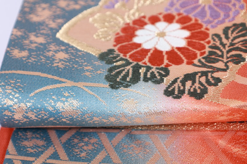 Japanese used sash belt (hukuro-obi) 100% silk  /B1154