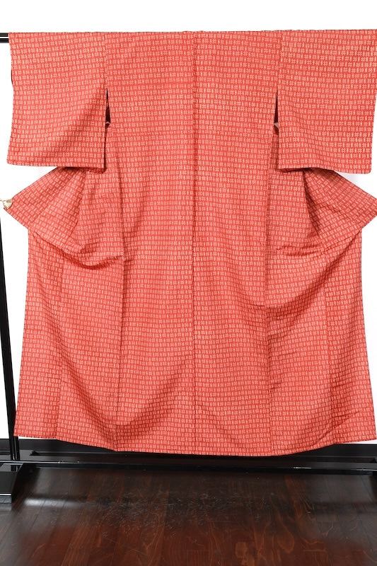 Japanese kimono used <Tsumugi> Msize  silk 100% /T127
