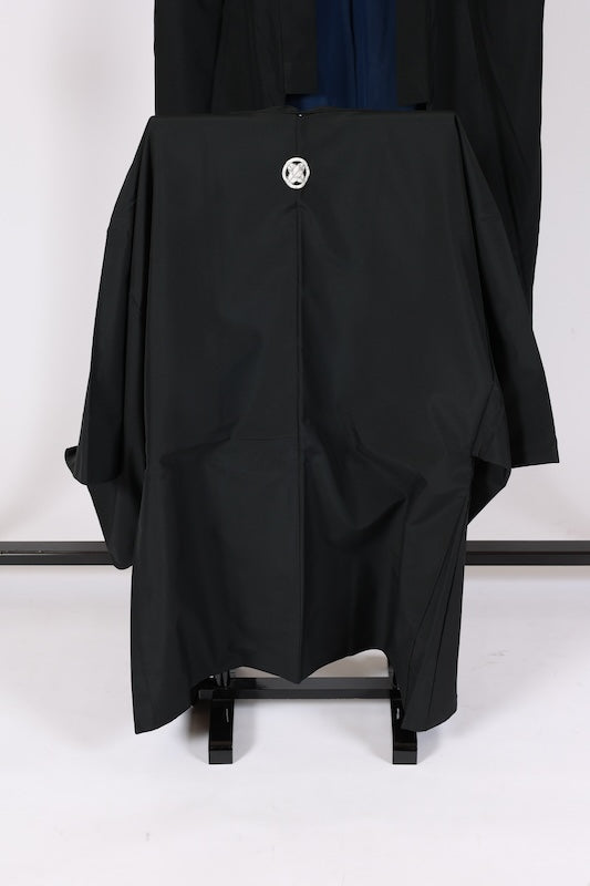 Men's Japanese kimono,haori 2 piece set used S-size  polyester /B1179