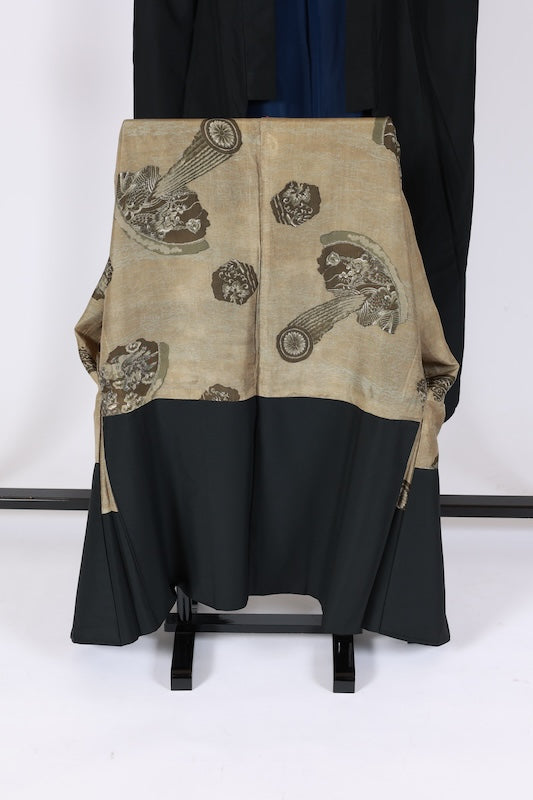 Men's Japanese kimono,haori 2 piece set used S-size  polyester /B1179