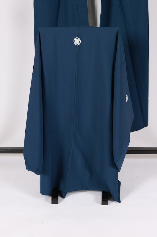 Men's Japanese kimono,haori,nagazyuban,hakama 4 piece set used  L-size  polyester /B1178