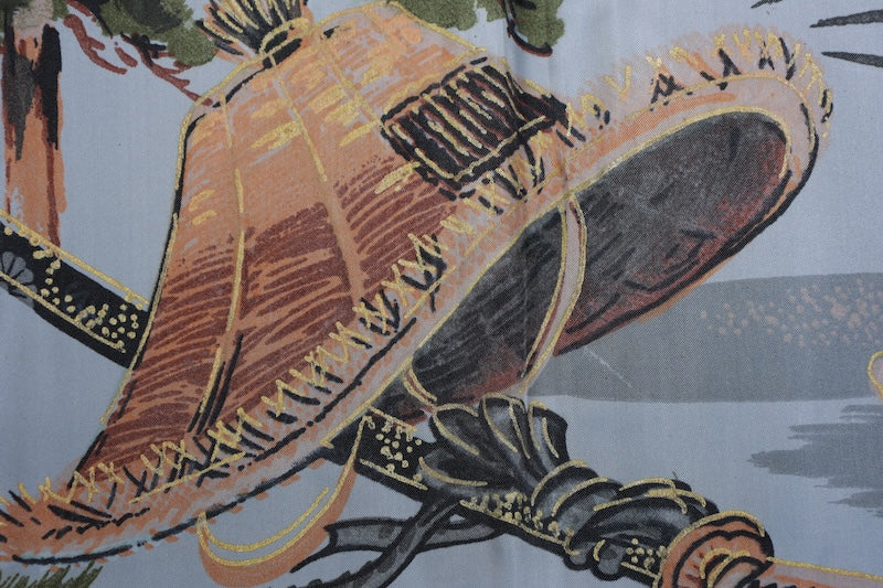 Men’s Japanese kimono  Jacket (Haori) M-size polyester  / B1175