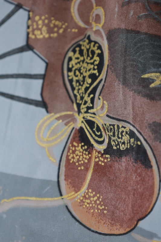 Men’s Japanese kimono  Jacket (Haori) M-size polyester  / B1175