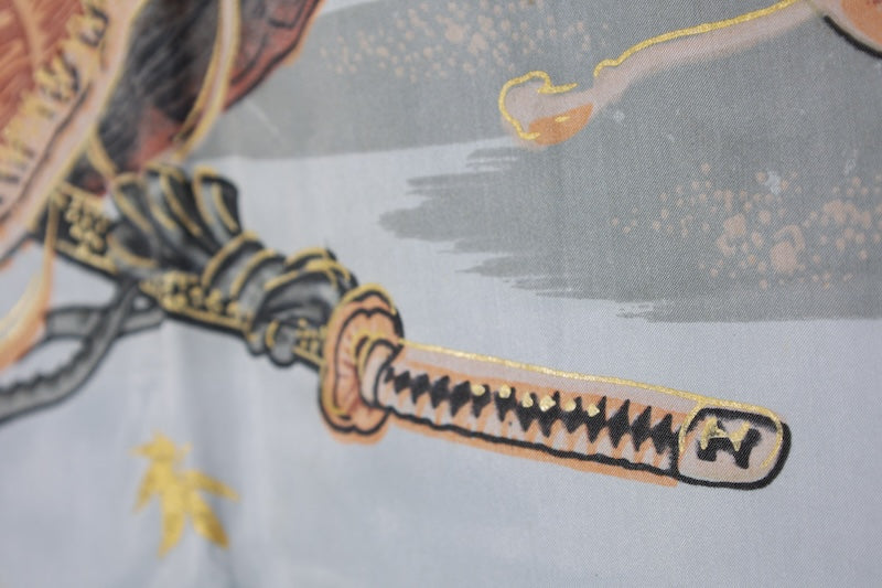 Men’s Japanese kimono  Jacket (Haori) M-size polyester  / B1175