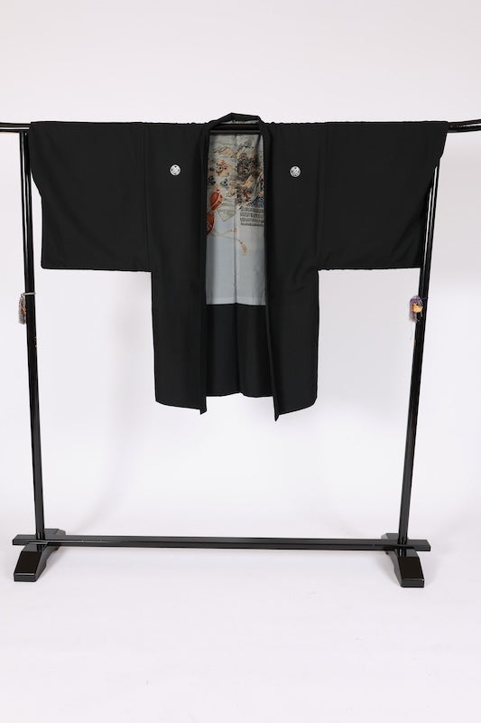 Men’s Japanese kimono  Jacket (Haori) L-size polyester  / B1174