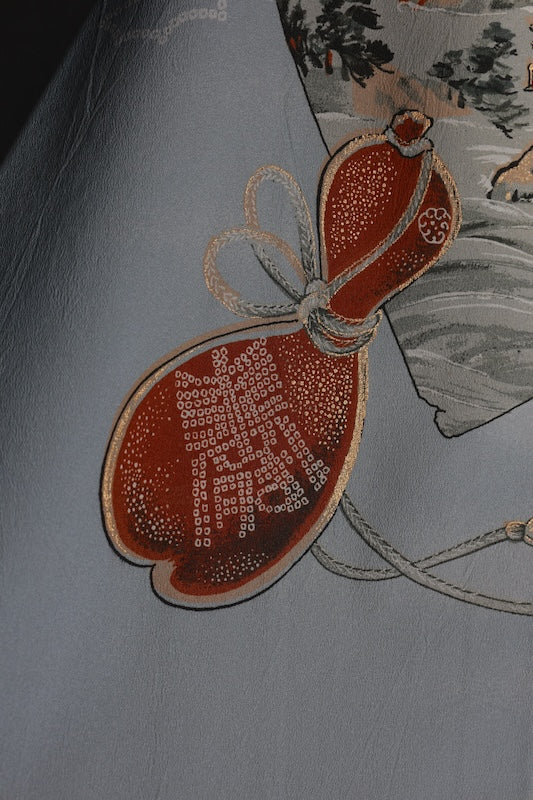 Men’s Japanese kimono  Jacket (Haori) L-size polyester  / B1174